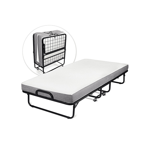 Foldable Cot Bed with Cotton Mattress (1)